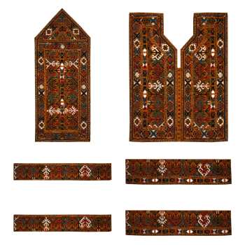 Handmade Balochi Embroidered Dress Panel - Model Goldar