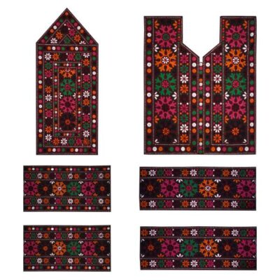 Handmade Balochi Embroidered Dress Panel – Goldar