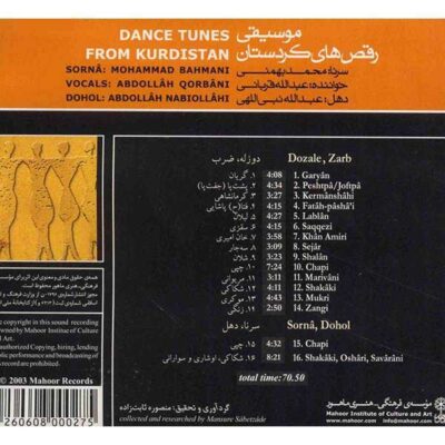 Music Album Dance Tunes From Kurdistan