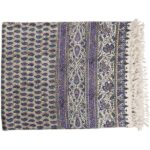 Persian Tablecloth: Isfahan’s Traditional Kalamkari Block Print Blue