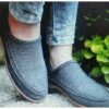 Giveh Shoes - Persian Handcrafted Breathable Footwear Gray Klash Model