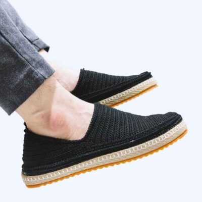 Giveh Shoes – Persian Handcrafted Breathable Footwear Black Model