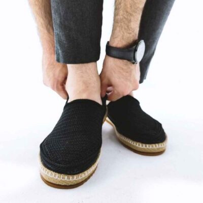 Giveh Shoes – Persian Handcrafted Breathable Footwear Black Model