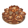 Elegant Copper Haft-sin Set for Nowruz Persian New Year Negin