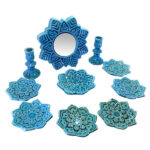 Pottery Haft-sin Set for Nowruz Persian New Year Star