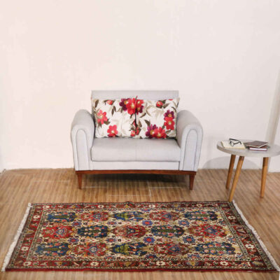 Persian Carpet Hand-Knotted Model Garden