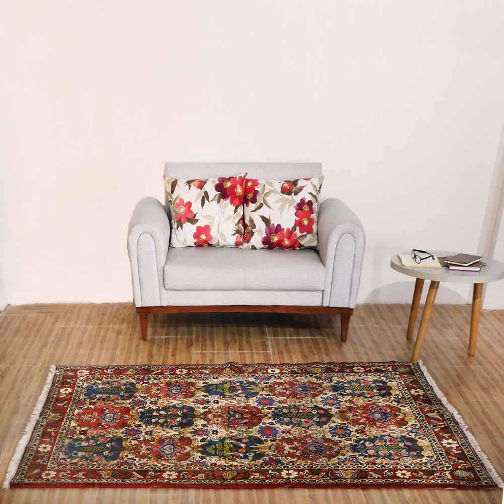 Persian Carpet Hand-Knotted Model Garden