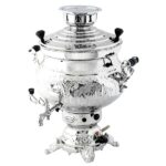Persian Gas Samovar Traditional Design Tea Maker Floral Motifs 10-Liter