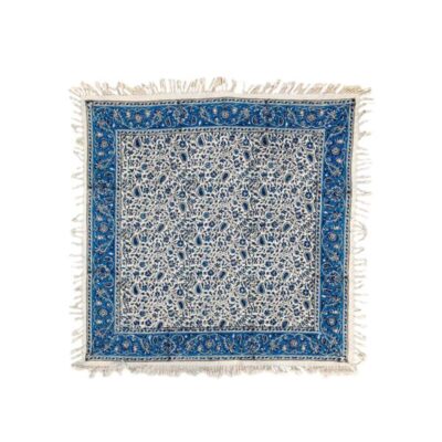 Persian Tablecloth: Isfahan’s Traditional Kalamkari Block Print Floral