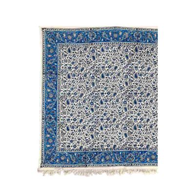 Persian Tablecloth: Isfahan’s Traditional Kalamkari Block Print Floral