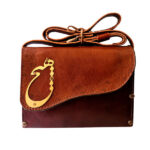 Luxurious Handcrafted Leather Crossbody Bag - Persian Hich Design