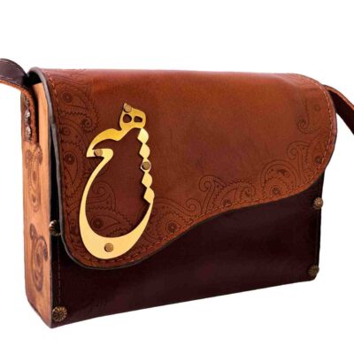 Luxurious Handcrafted Leather Crossbody Bag – Persian Hich Design