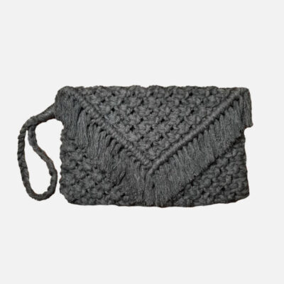 Macrame Clutch Handbag in Boho Style – Model Goshe