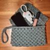 Macrame Clutch Handbag in Boho Style - Model Goshe