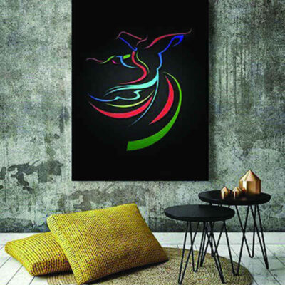 Persian Wooden Poster Print – Sama Dance Wall Art