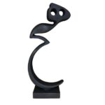 Persian Hich Calligraphy Figurine with Wooden Base G325