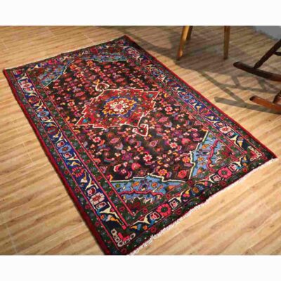 Persian Carpet Hand-Knotted with Toranj & Medallion Design