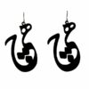 Persian Acrylic Earrings Calligraphy Hich