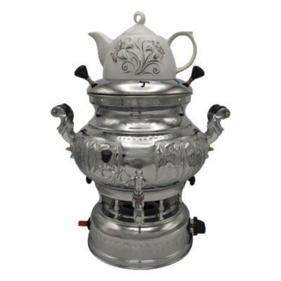 Persian Gas Samovar Tea Maker with Teapot 8-Liter