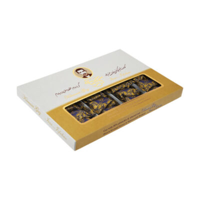 Kermani Gaz: 28% Pistachio & Almond – Traditional Iranian Rosewater Nougat