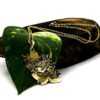 Persian Brass Necklace Minimalist Iran Map