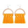 Macrame Tassel Earrings Model Circle