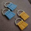 Macrame Tassel Earrings Model Circle