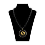 Persian Brass Necklace Artistic Esfand Symbol