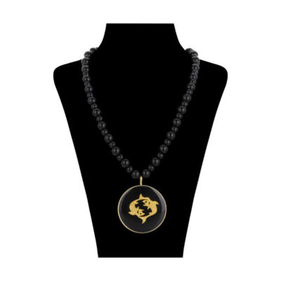 Persian Brass Necklace Artistic Esfand Symbol