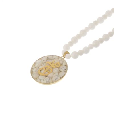 Persian Gold Plated Necklace for Women Hich Calligraphy