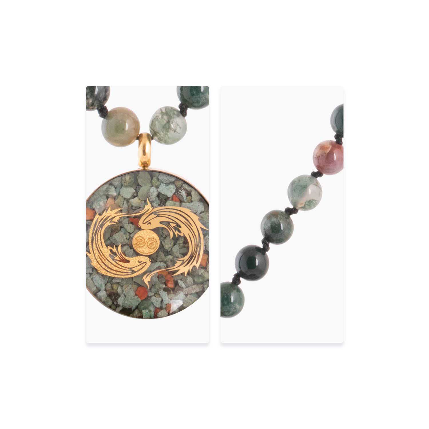 Persian Gold Plated Necklace for Women Esfand Symbol