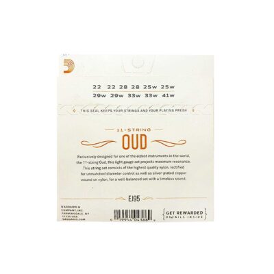 Pack of Strings for Oud Instrument Model Daddario