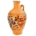 Decorative Pottery Jug - Handcrafted by Iranian Artist Model Flower