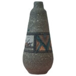 Handcrafted Decorative Persian Pottery Vase with Art Motif Silik