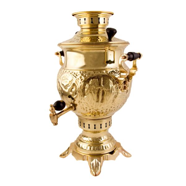 Persian Brass Samovar Decorative Coal Tea Maker 6-Liter