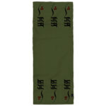 Solid black Shawl for Women with Persian Calligraphy Hich