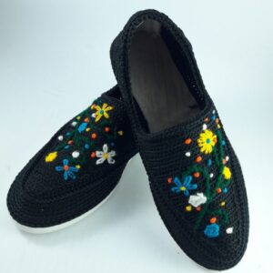 Handmade Silk Klash Giveh Footwear Model Bahar