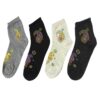 High Quality Liner Socks for Women with Paisley Pattern