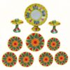 Pottery Haft-sin Set for Nowruz Persian New Year Yellow