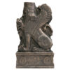 Historical Griffin: Achaemenid Horned Lion with Human Head Figurine