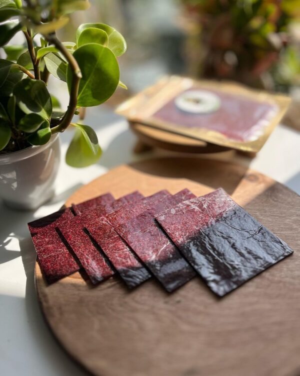 Traditional Homemade Cornelian Cherry Persian Sour Fruit Leather Roll – Lavashak, 800g