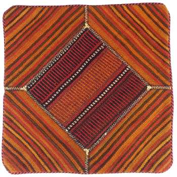 Persian Kilim Cushion Cover - Handwoven New Red