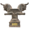 Historical Persepolis Achaemenid Horned Lion Head Column Figurine