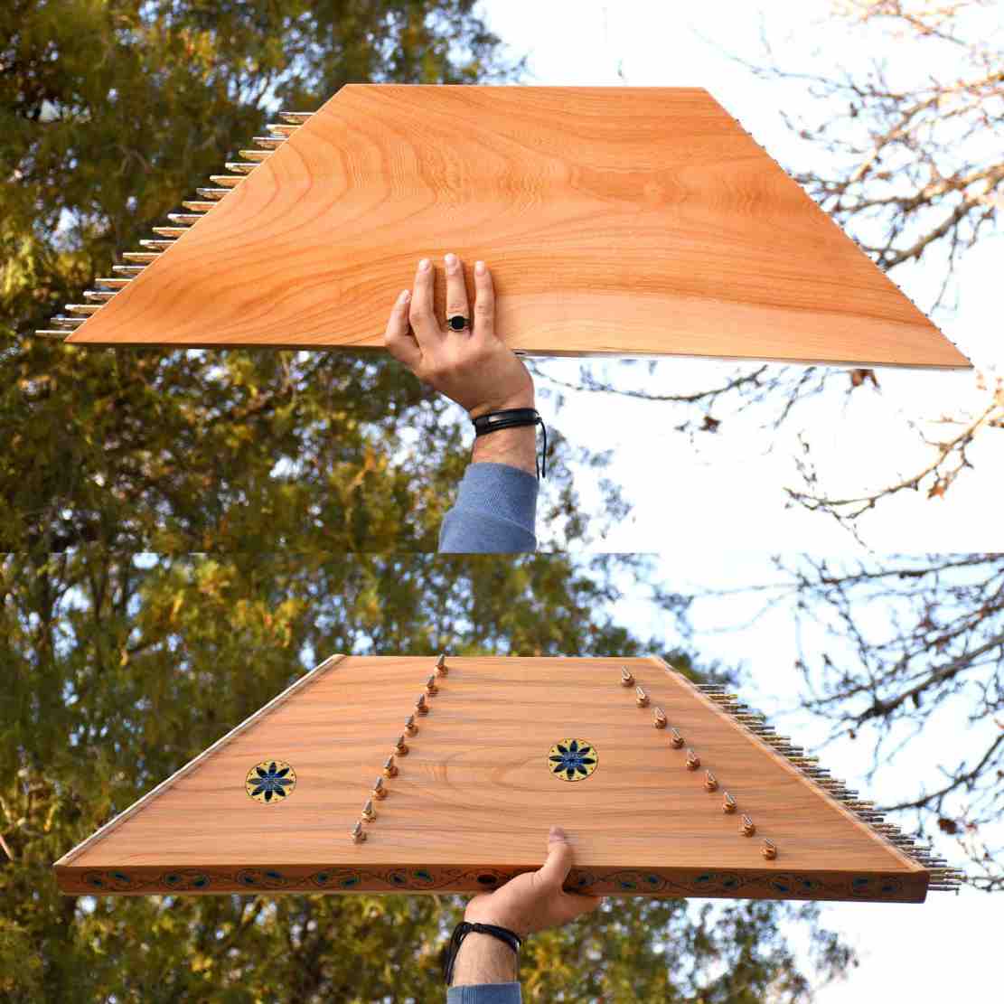 Persian Santur – Handcrafted Hammered Dulcimer by IranSaz, Roz