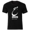 Iranian Style Black T-Shirt Model Hich — Authentic Persian Calligraphy Art