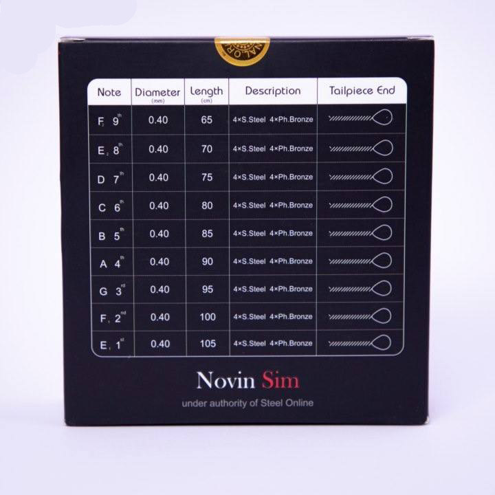 Pack of Strings For Persian Santur Brand Novin 040