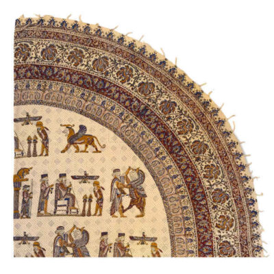 Persian Tablecloth: Isfahan’s Traditional Kalamkari Block Print Takht-e Jamshid