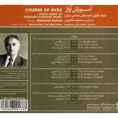 Course of Avaz (Persian Classical Music) According to Mahmoud Karimi