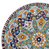 Decorative Copper Plate Hand-Painted with Persian Minakari Enamel Angel