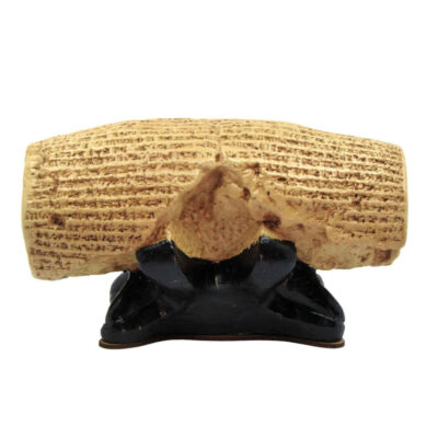 Historical Cyrus The Great Human Rights Cylinder Figurine